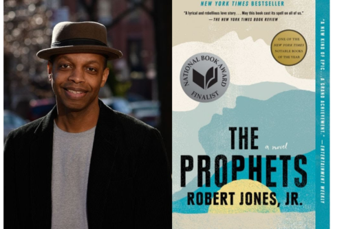 Photo of the author, Robert Jones, Jr., and his book "The Prophets"