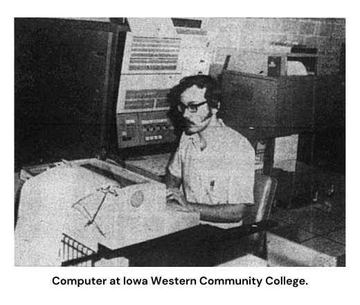 Computer at Iowa Western Community College