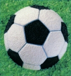 Soccer ball shaped cake pan