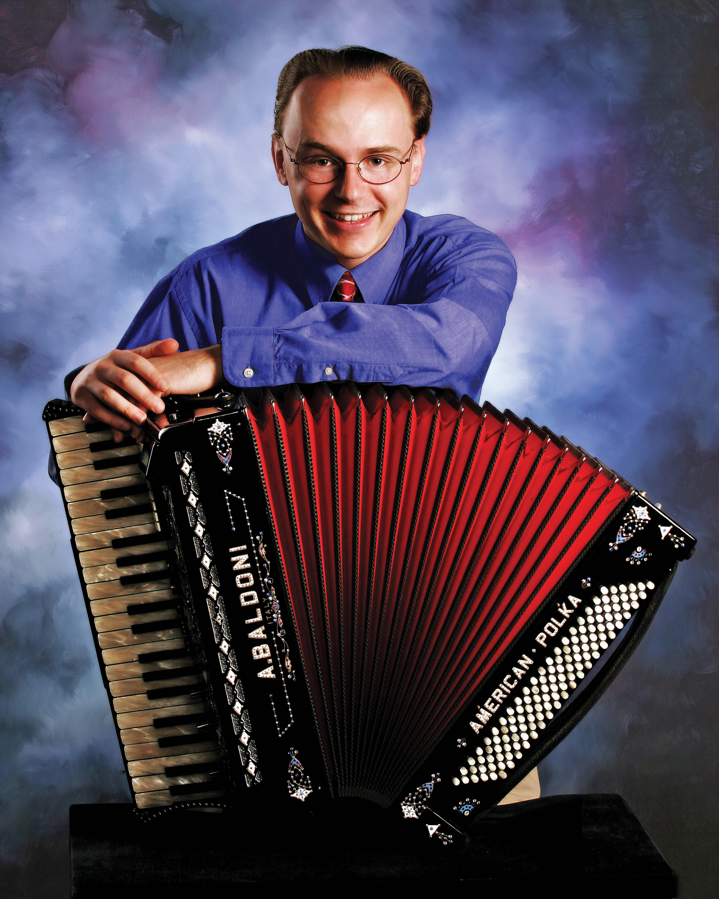 Mike Schneider and his accordian