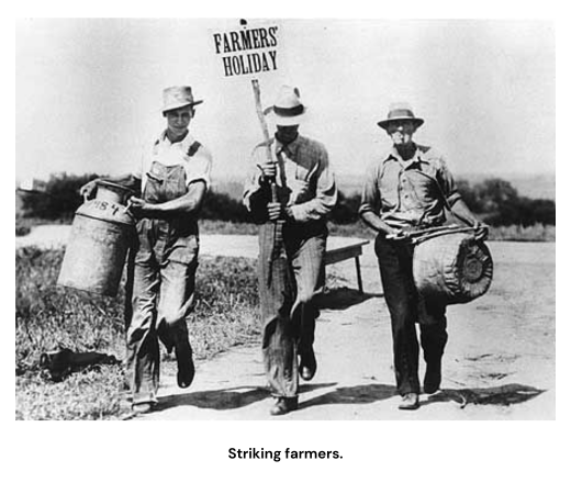 Striking farmers
