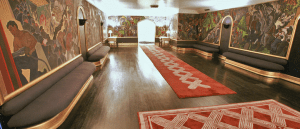 paintings on display