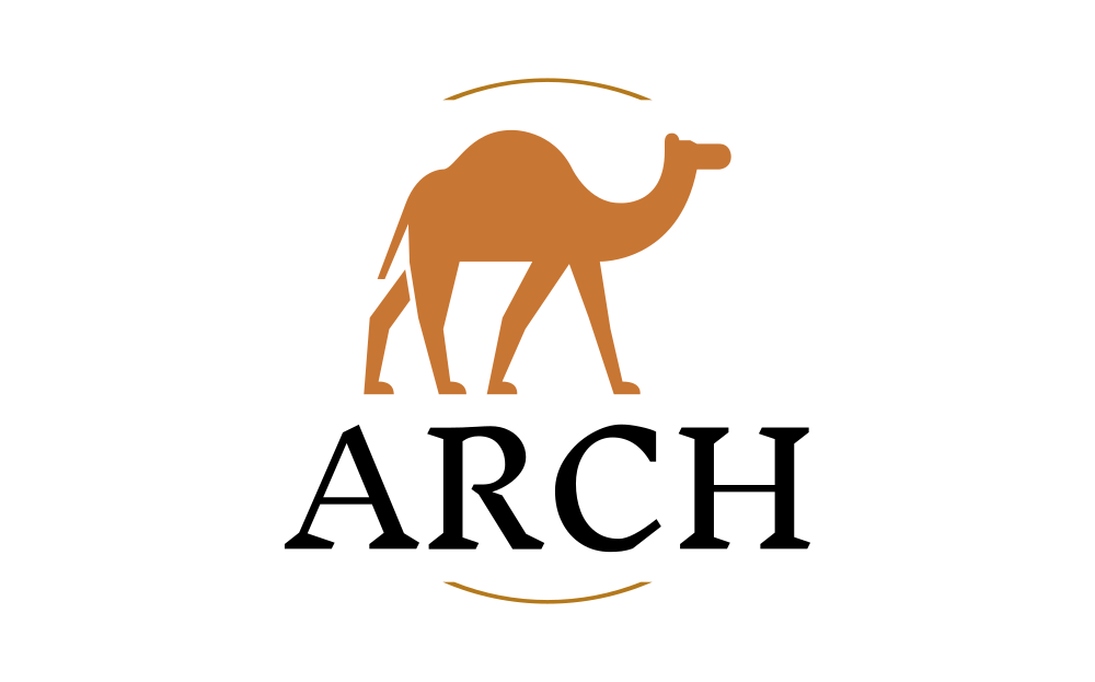 ARCH with a brown camel