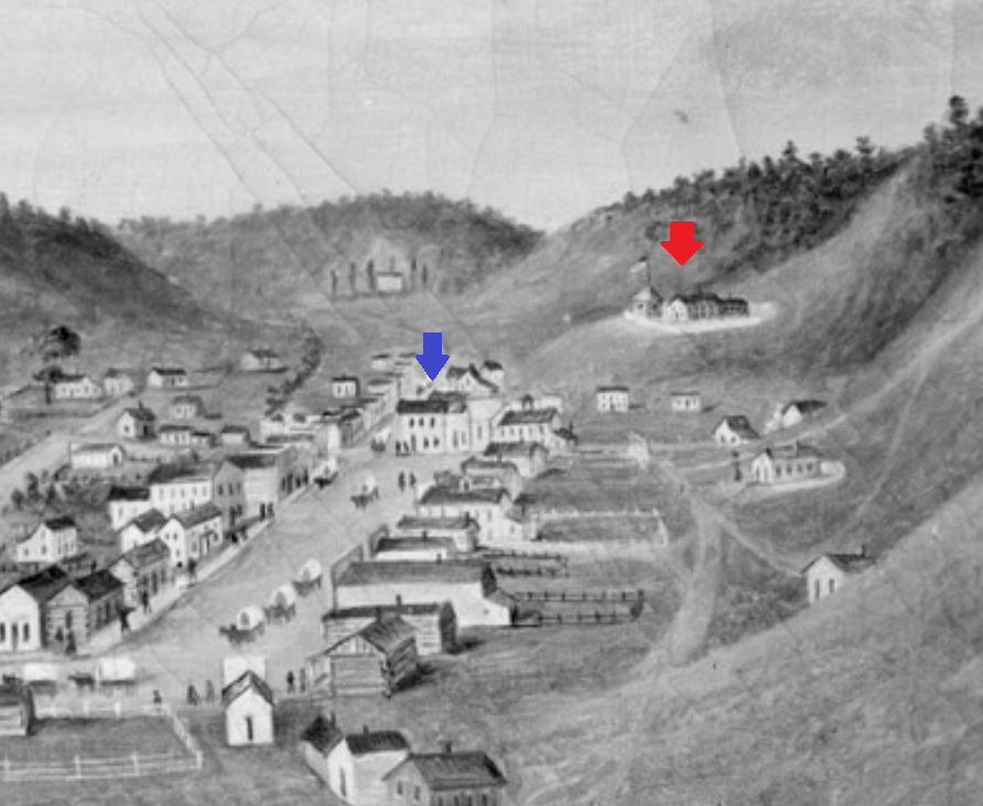 Painting of Council Bluffs in 1853 by George Simons