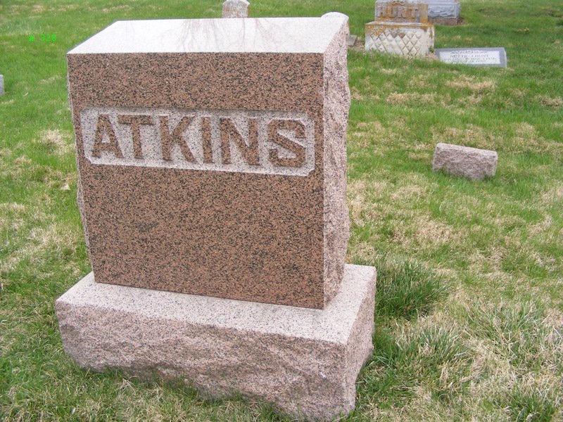Headstone of John B. Atkins