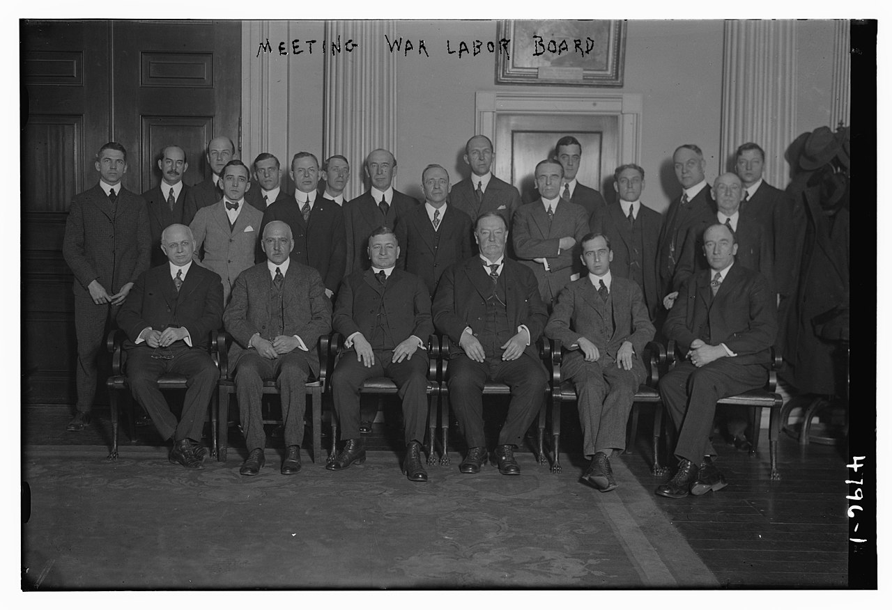 Photo of the members of the National war labor board in 1918 