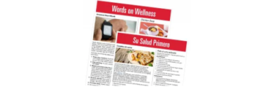 Newsletter Cover Words on Wellness Su Salud Primero.