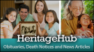 Heritage Hub logo: Obituaries, Death Notices and News Articles