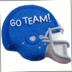 Football helmet shaped cake pan