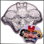 Powerpuff girls shaped cake pan