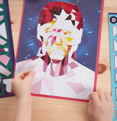 Sticker Mosaic in Progress