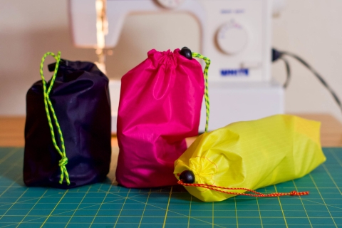 Examples of small drawstring bag project