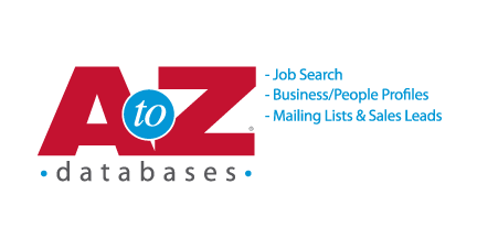 AtoZdatabases Job Search, Business/People Profiles, Mail Lists & Sales Leads