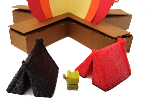 Picture of 3d printed tents  