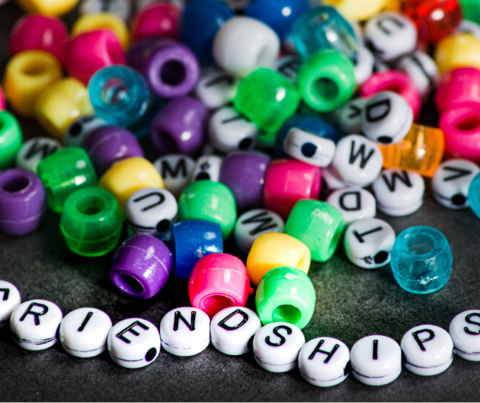 Beads for a friendship bracelet.