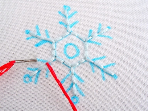 snowflake embroidery pattern