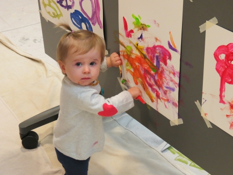 Baby painting