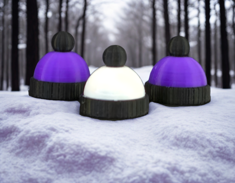 3D printed Snow cap beanie