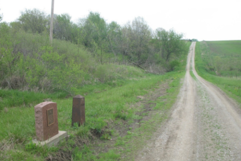 monuments on roadside 
