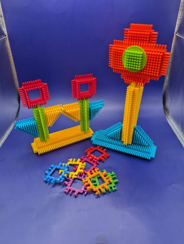 Bristle blocks and Hinge blocks