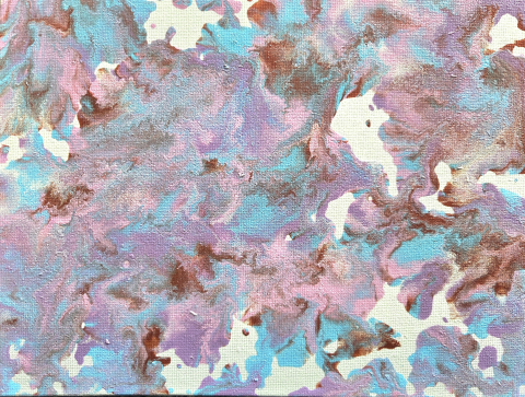 Painting That Has Many Colors Fluidly