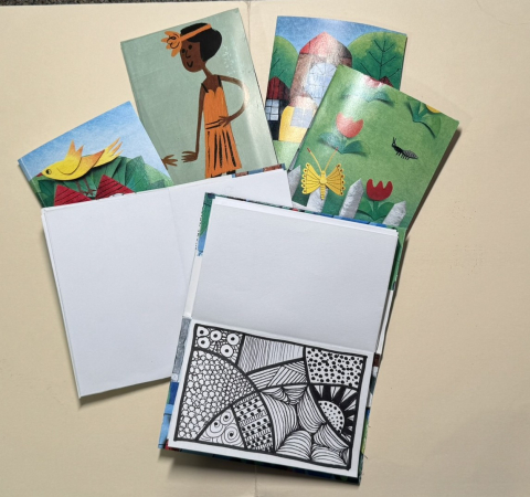 Sketchbooks and Zentangle drawings