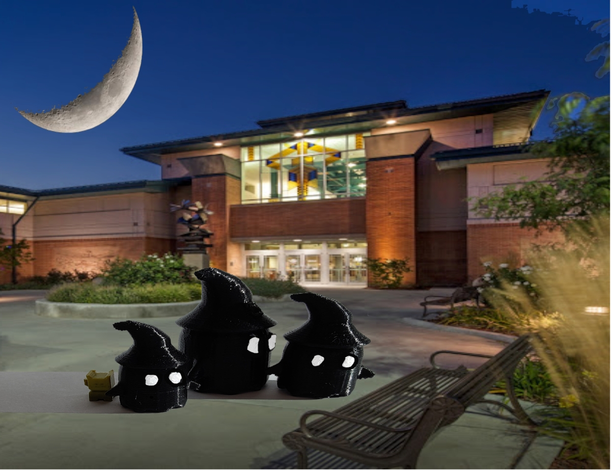 3D printed ghosts at the library