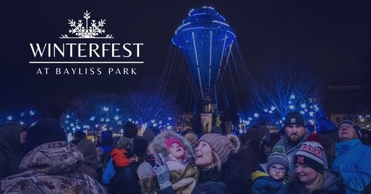 Families at Bayliss Park Winterfest celebration.