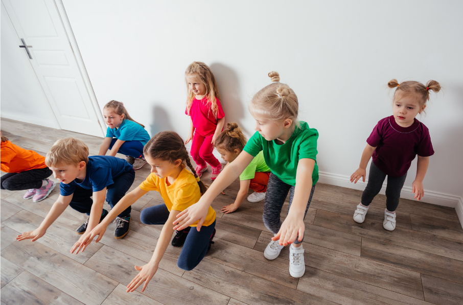 children play exercise