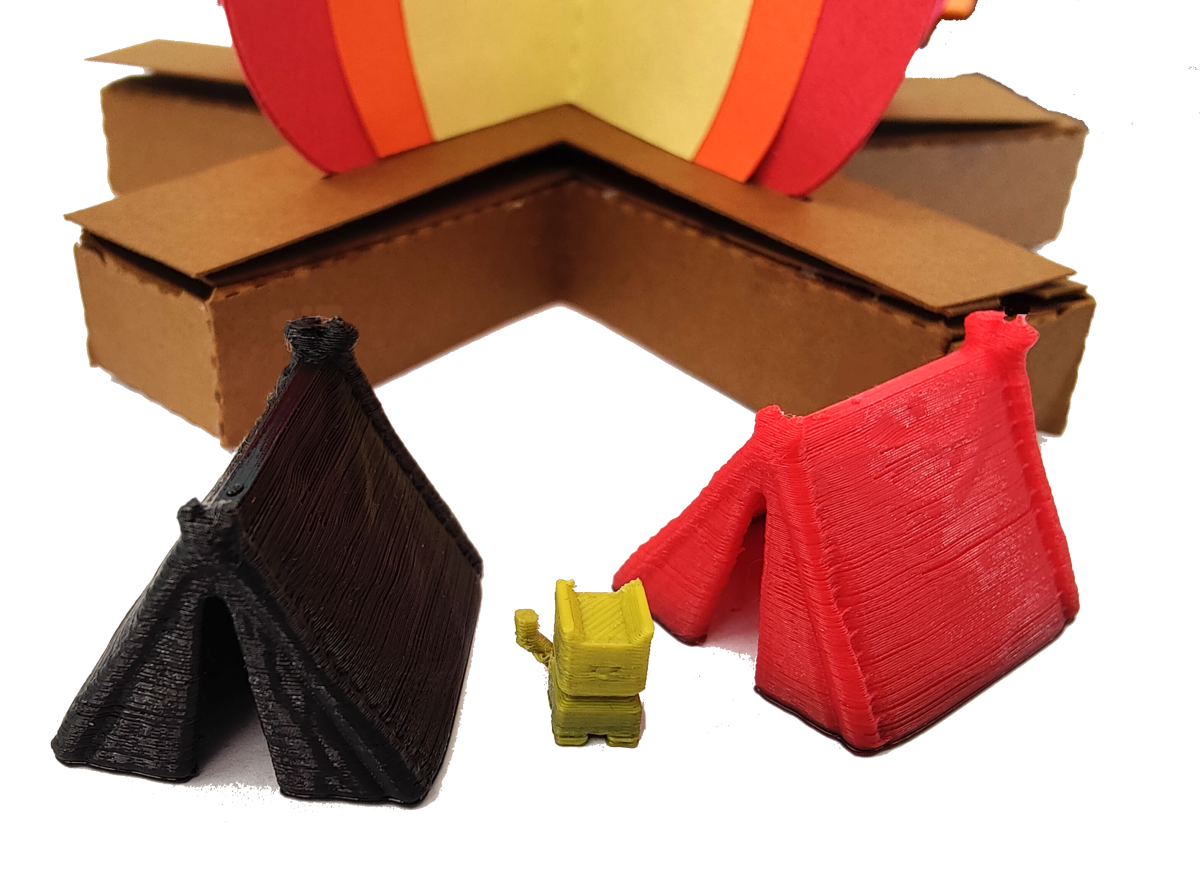 Picture of 3d printed tents  