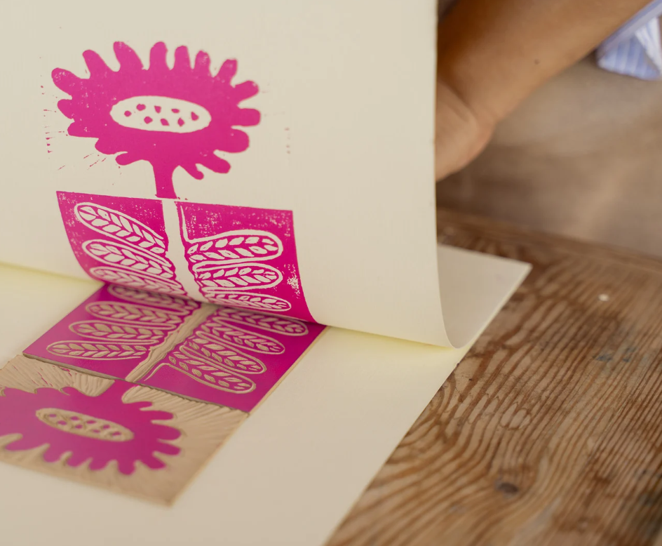 example of a print being made