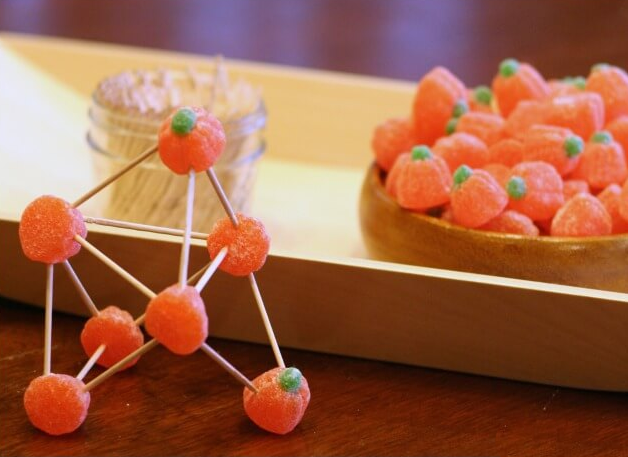 image of pumpkin candy structure