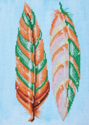 diamond dot feathers 