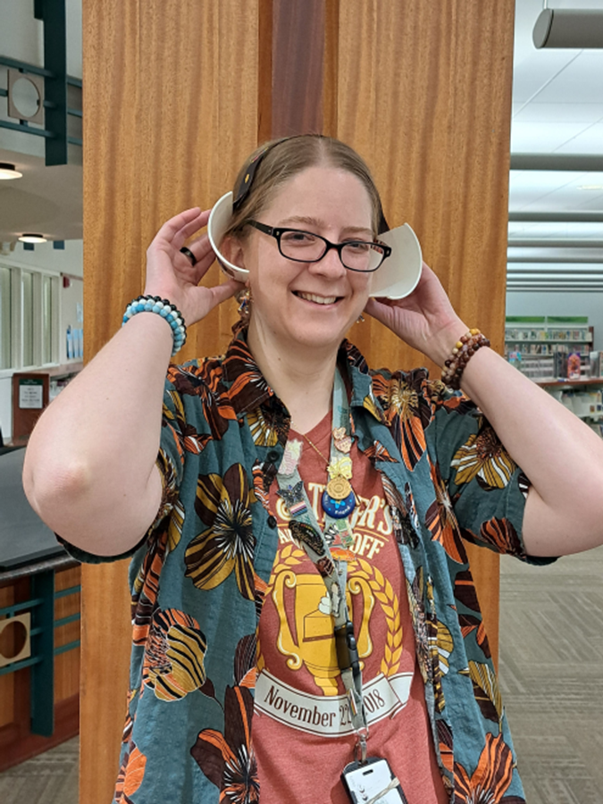 Bridget using echolocation.