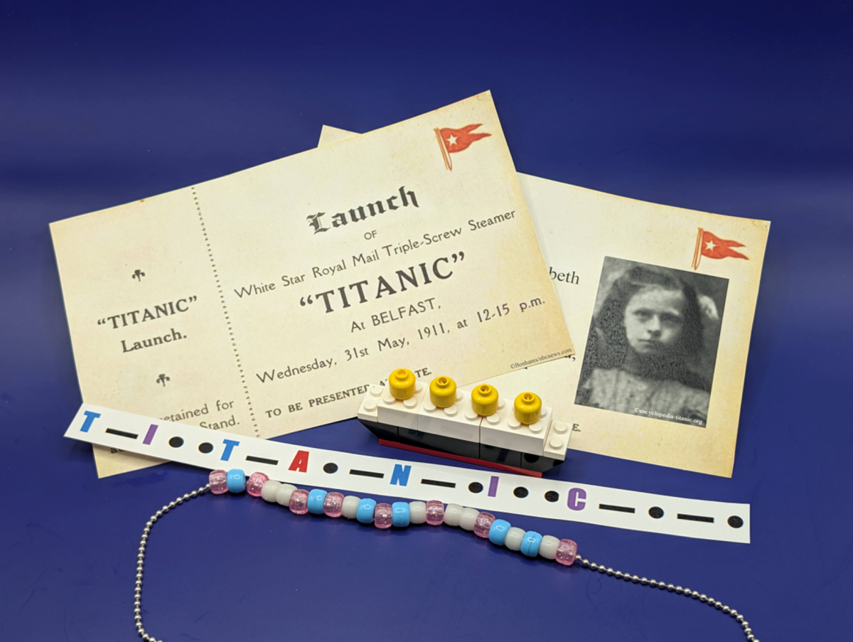 Titanic crafts and brochure