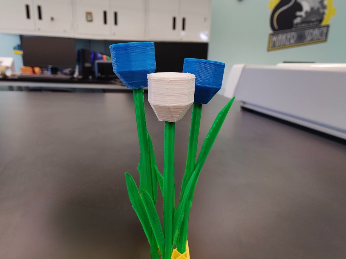 May 3d printed flowers