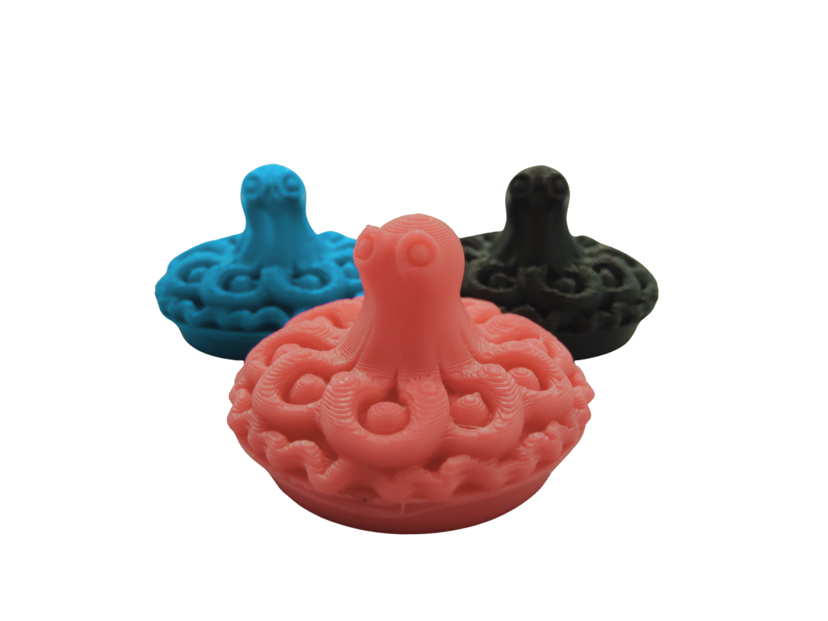 An octopus group with a comical pie underneath, for the pun octo pie   