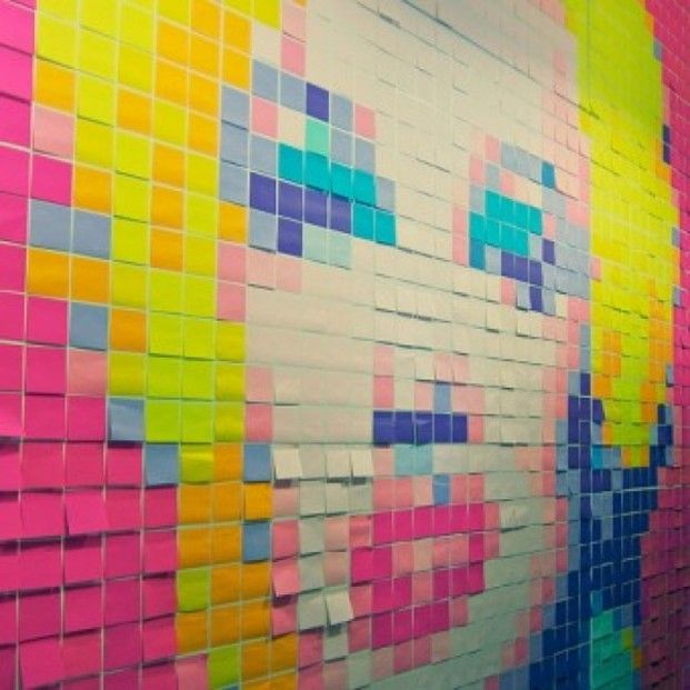 post it note art example