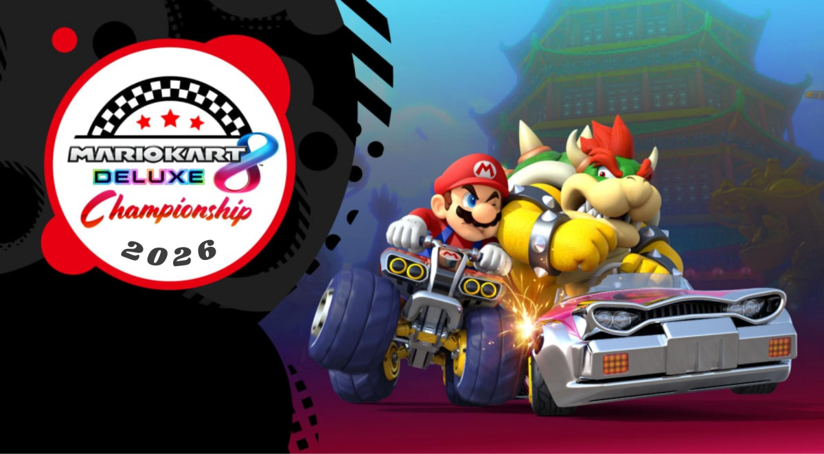 Graphic of Mario and Bowser Racing