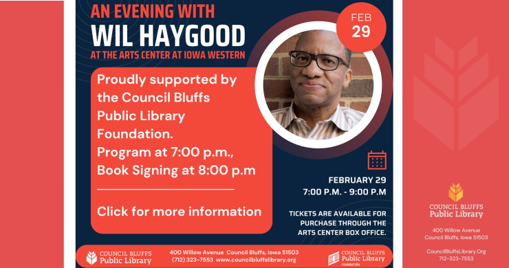 An Evening with Wil Haygood at the Arts Center at Iowa Western