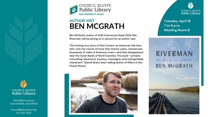 OUR Community Reads Author Visit: Ben McGrath