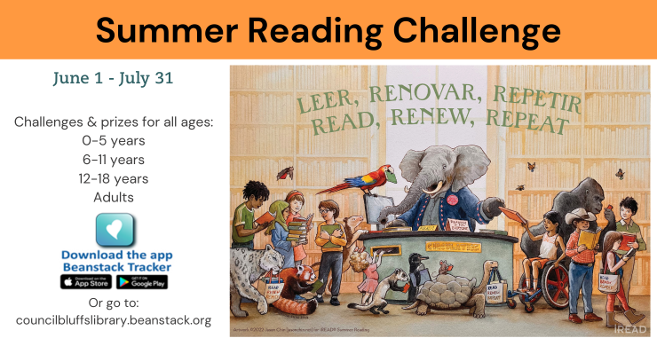 Summer Reading Challenge for all ages.
